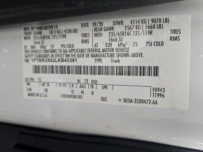 2020 Ford Transit-250 Cargo Van 148 WB High Roof Extended Cargo