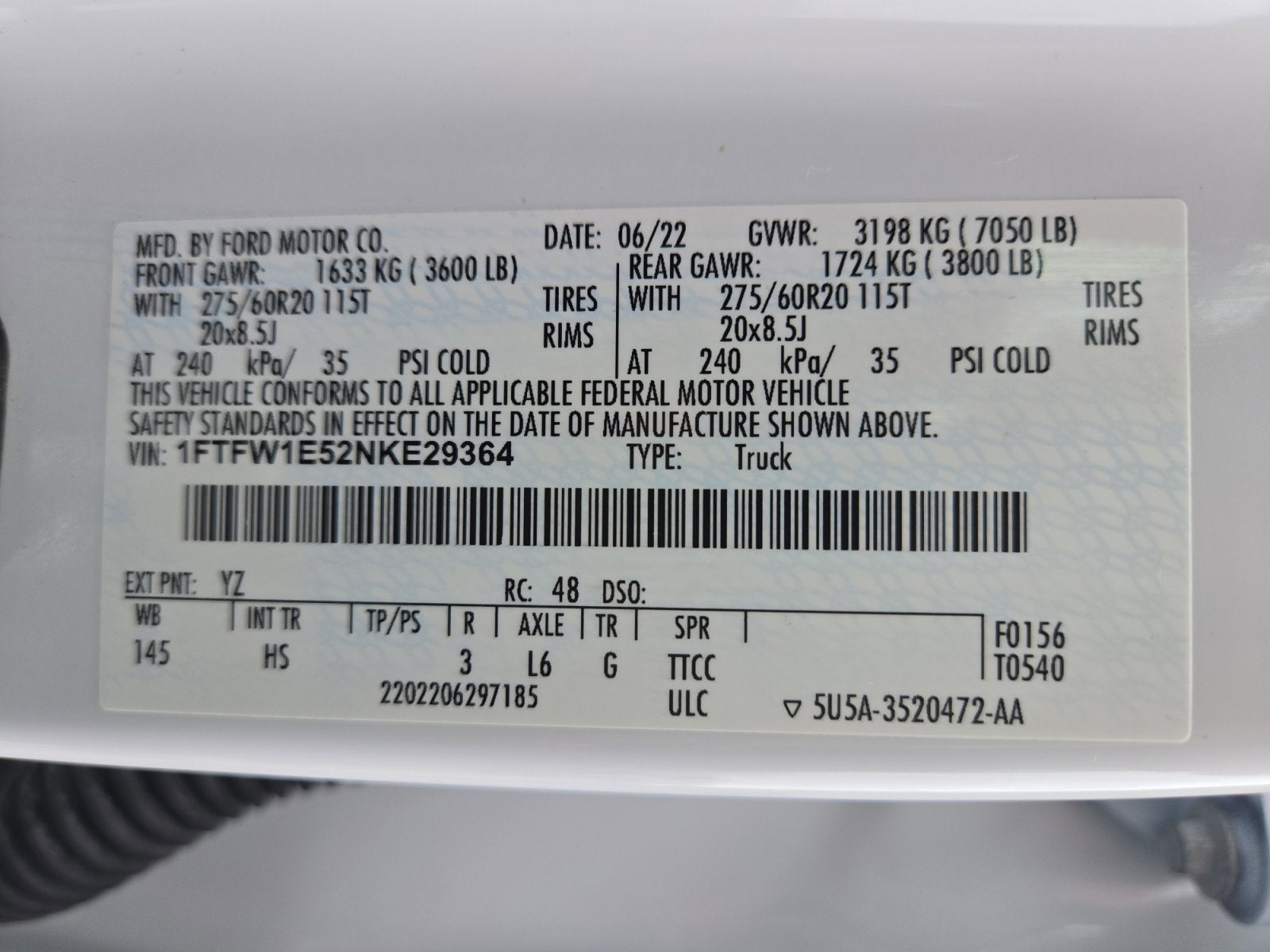 2022 Ford F-150 LARIAT