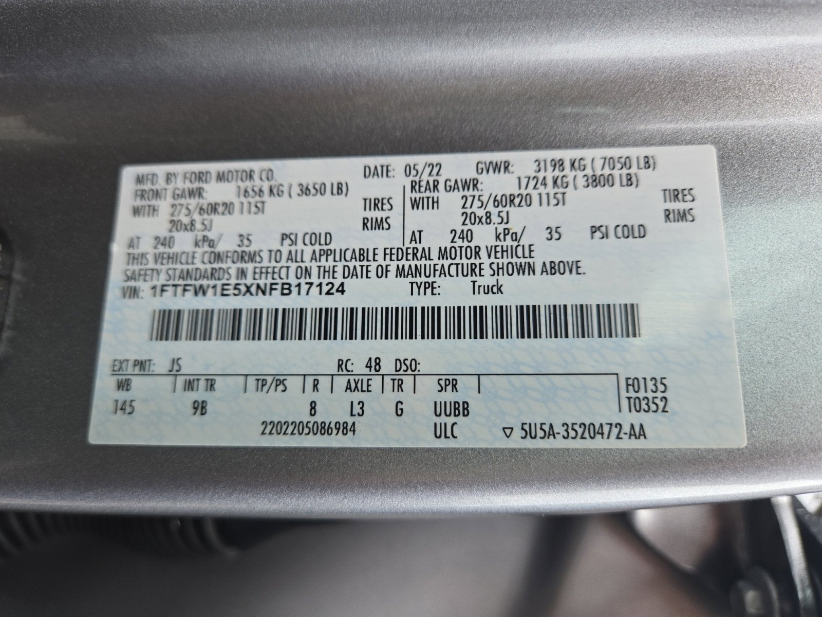 2022 Ford F-150 Base