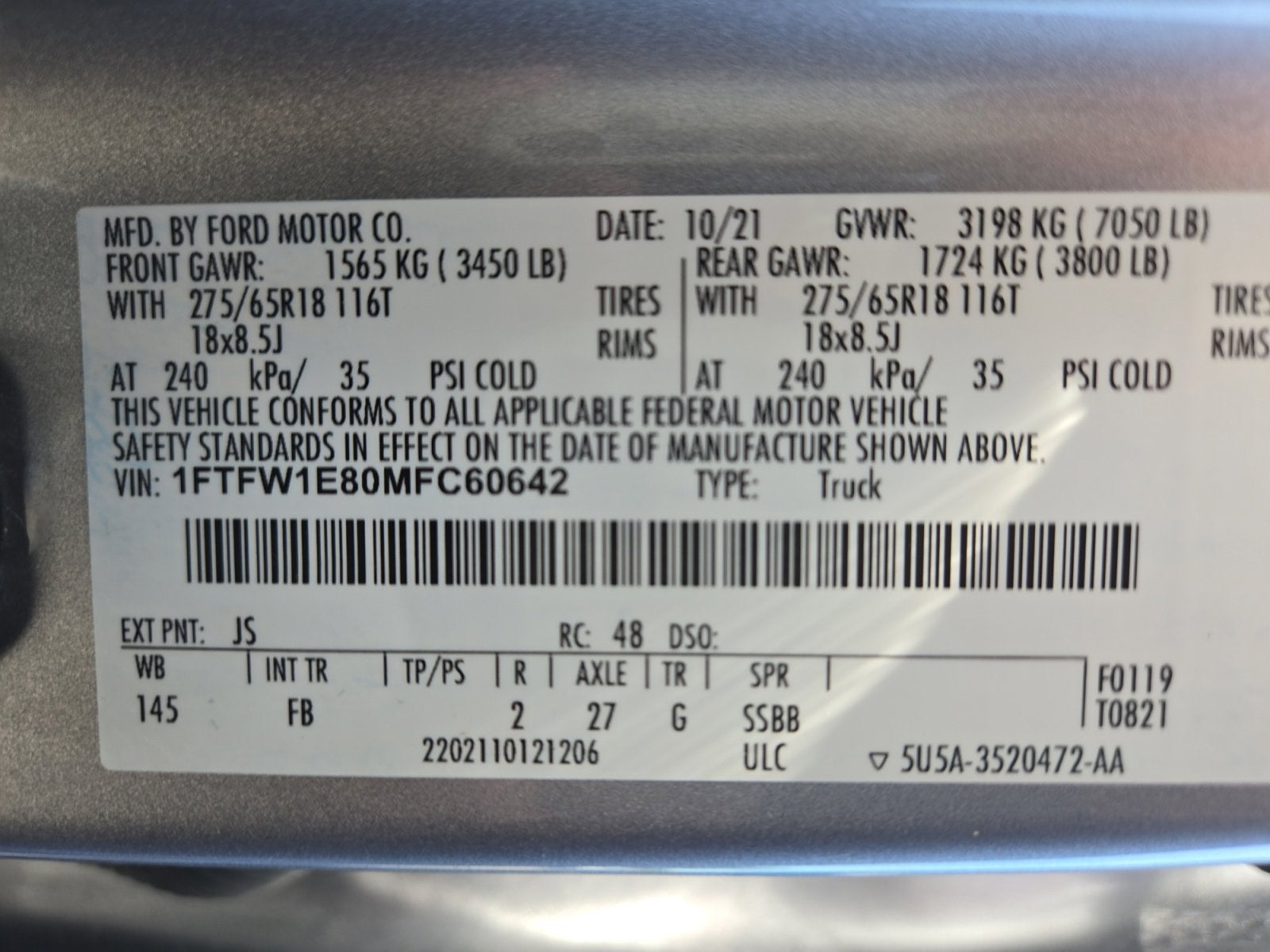 2021 Ford F-150 XLT