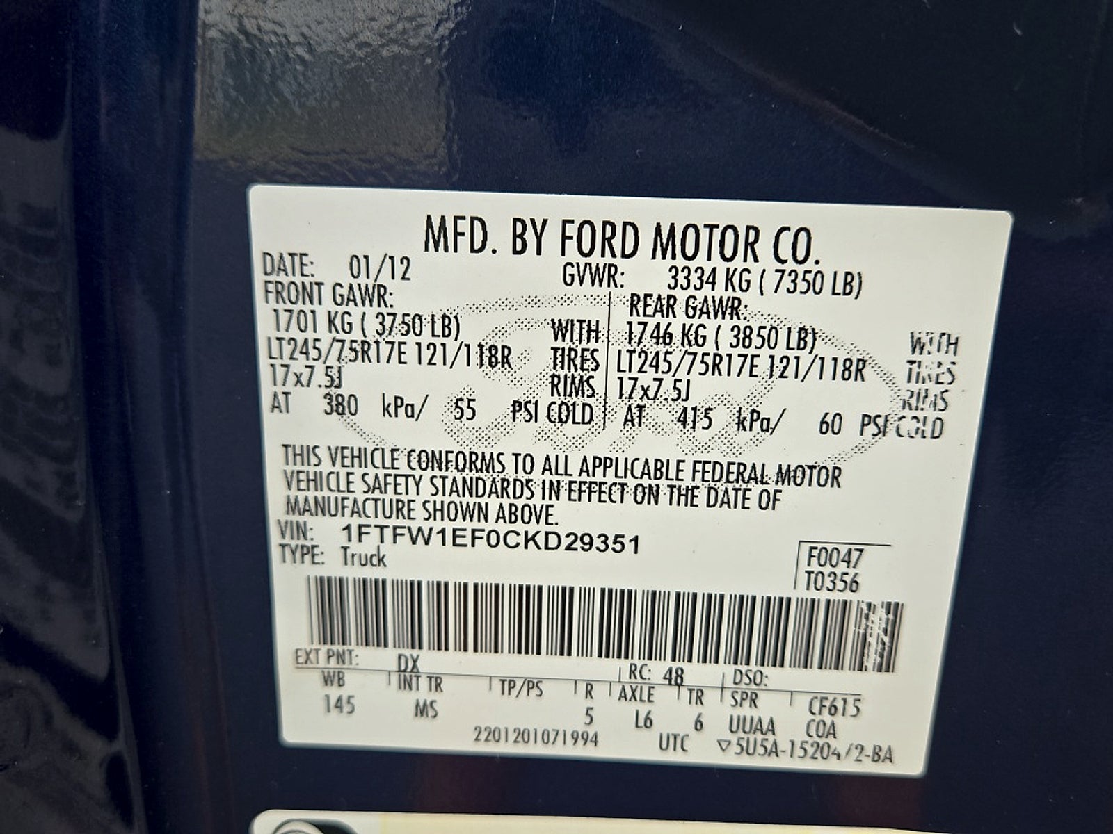 2012 Ford F-150 XLT