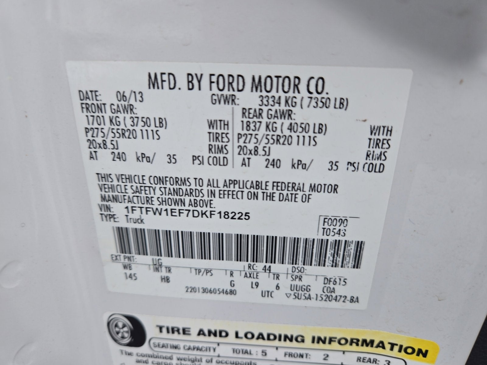 2013 Ford F-150 Lariat