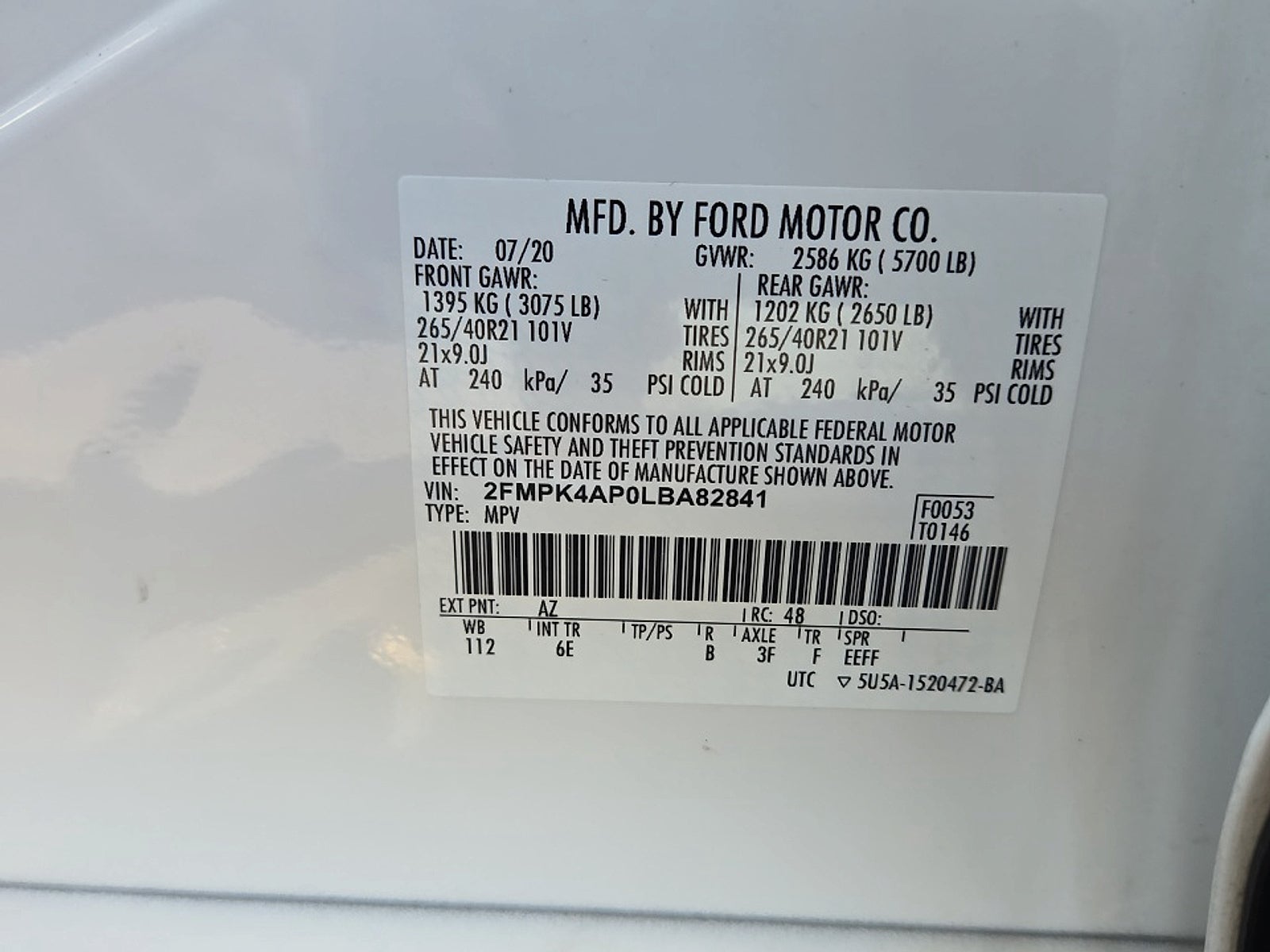 2020 Ford Edge ST