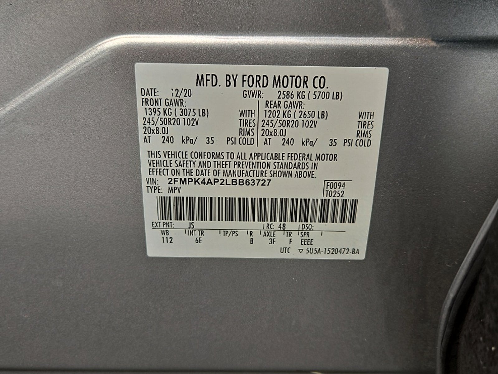 2020 Ford Edge ST