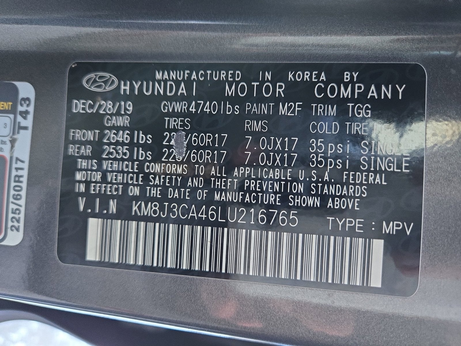 2020 Hyundai Tucson Value