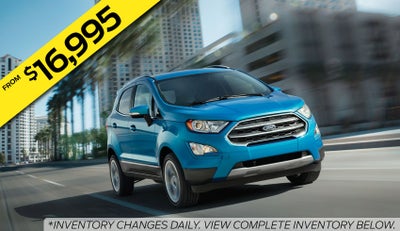 2020 Ford EcoSport SE from $16,995