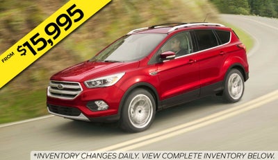 2020 Ford Escape from $15,995