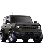 Gray Ford Bronco SUV shown from the front