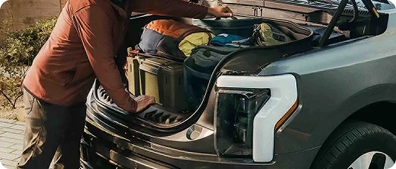 Mega Power Frunk of the 2025 Ford F-150 Lightning