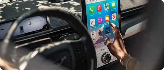 2026 Ford Mustang Mach-E SYNC 4A touchscreen and connectivity